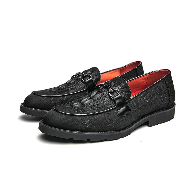 Trend Casual Leather Shoes For Men High Quality Loafers Men's Social Brogue Shoes Male New Yuppie Business Formal Leather Man