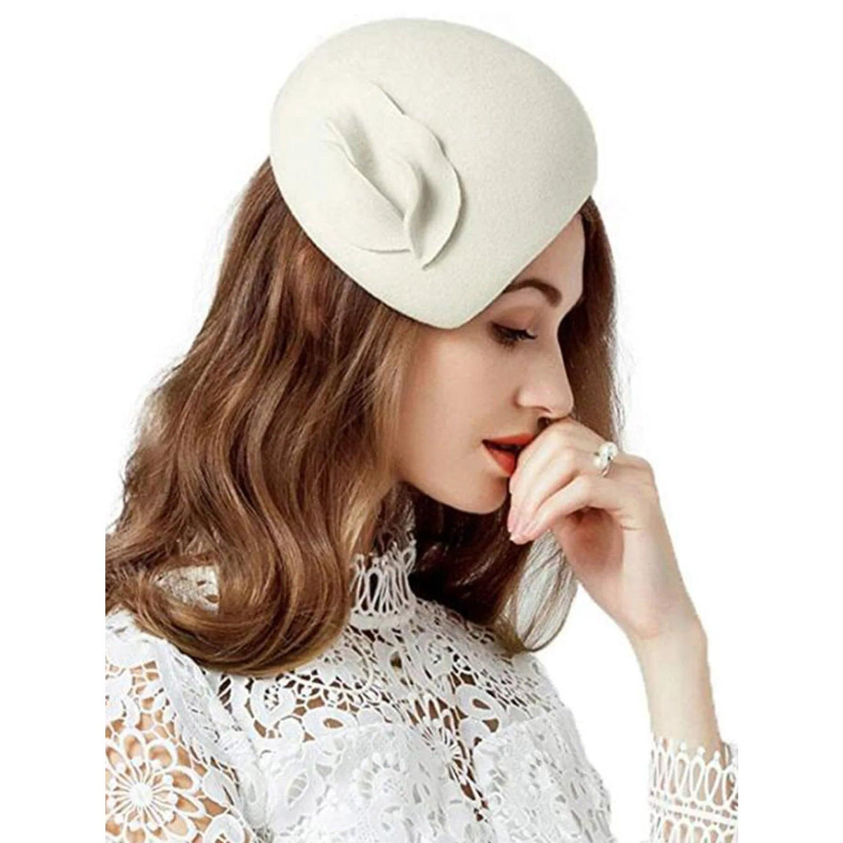 FS White Wool Felt Fascinator Hat For Women Ladies Pink Pillbox Hats Black Wedding Kentucky Derby Fedora Chapeau Femme Party Hat