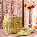 doershow Lastest Italian Design Fashion Style Ladies Shoes with Matching Bag Set 2024 Nigerian Shoes and Bag Set HAE1-5