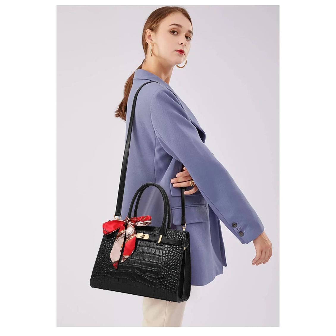 Leather  bag,women's handbag, cowhide cross-body bag, 2024 new style, light and luxurious, mother bag, large capacity