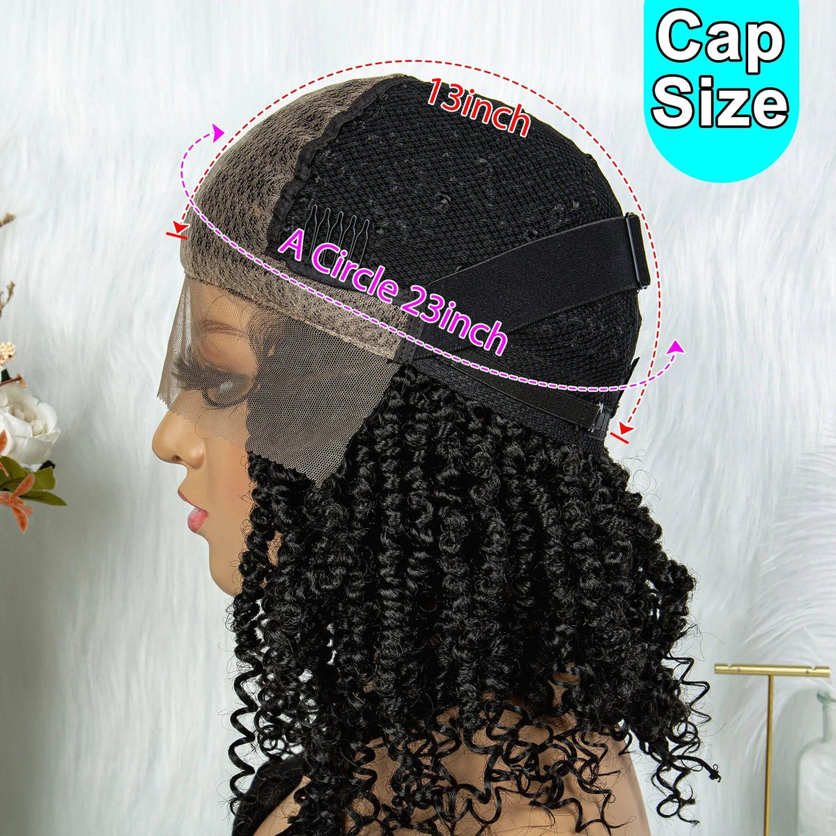 Synthetic Lace Front Wig Butterfly Locs Braided Wigs Dreadlock Wig 14 inches Short Knotless Wigs for Black Women Synthetic Wig