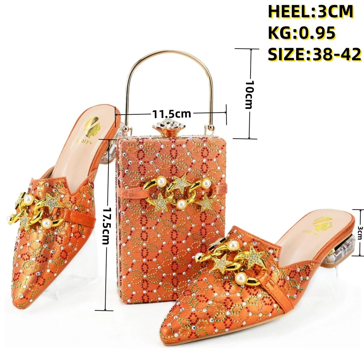 doershow Lastest Italian Design Fashion Style Ladies Shoes with Matching Bag Set 2024 Nigerian Shoes and Bag Set HAE1-5