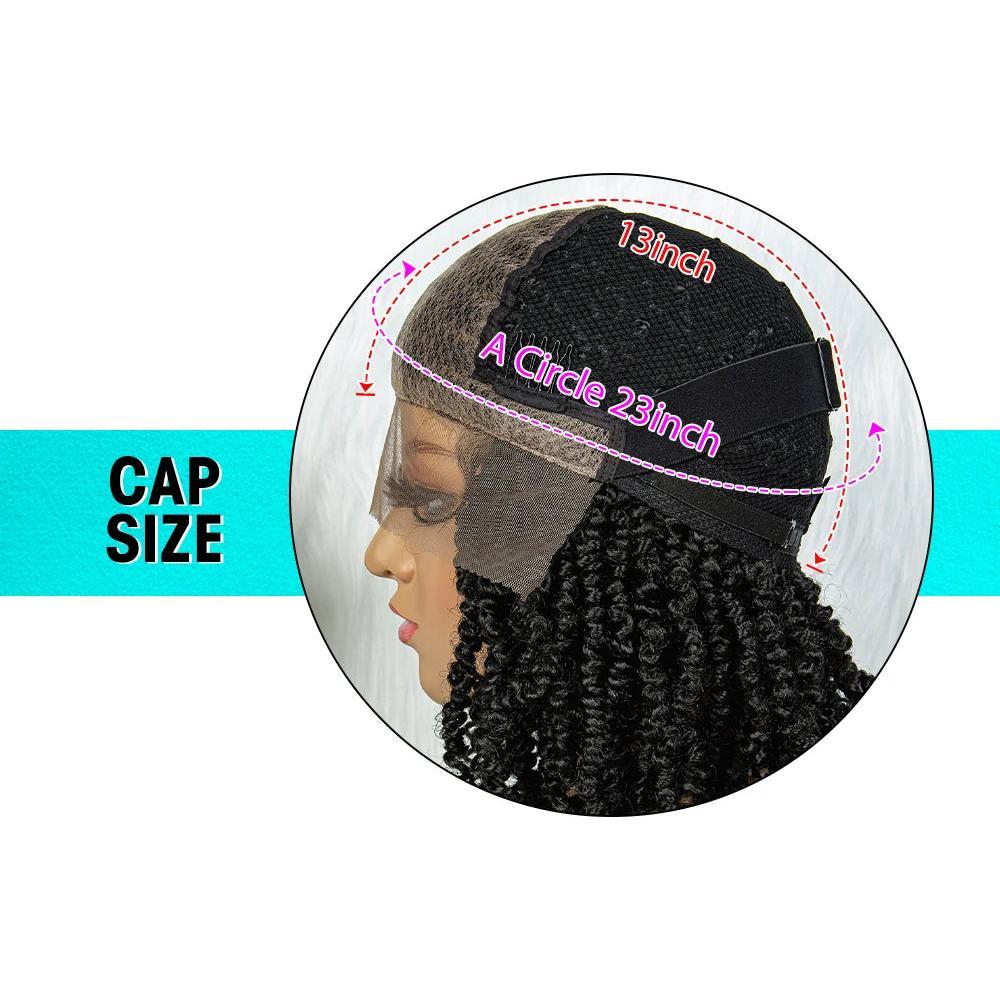 Synthetic Lace Front Wig Butterfly Locs Braided Wigs Dreadlock Wig 14 inches Short Knotless Wigs for Black Women Synthetic Wig
