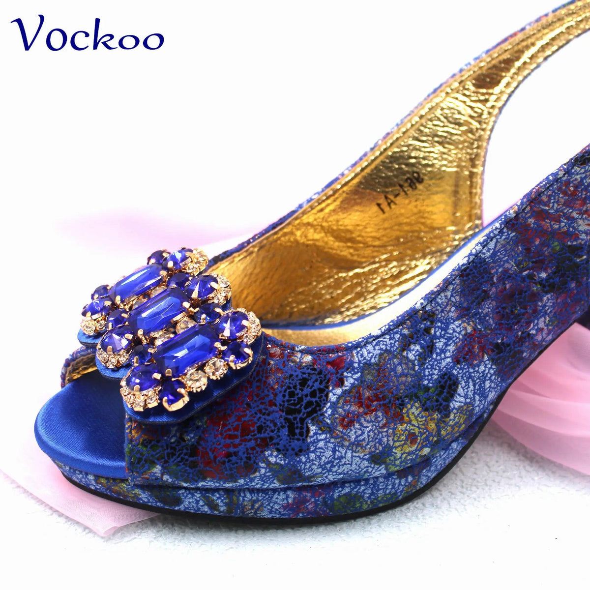 Summer Hot Sale 2024 Italian Design Shoes Matching Bag to Match in Royal Blue Color High Quality for Wedding Party