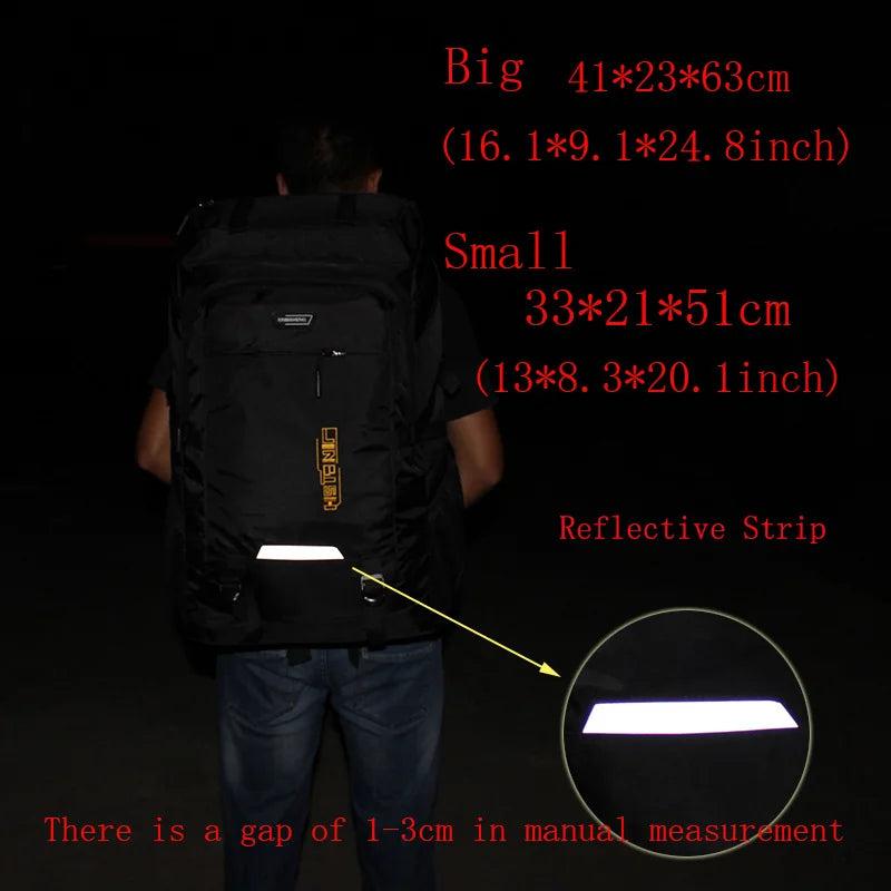 Big Outdoor Camping Waterproof Laptop Backpack Men Large Capacity Hiking Travel Bag Unisex Mountaineering Climbing Backpacks Man
