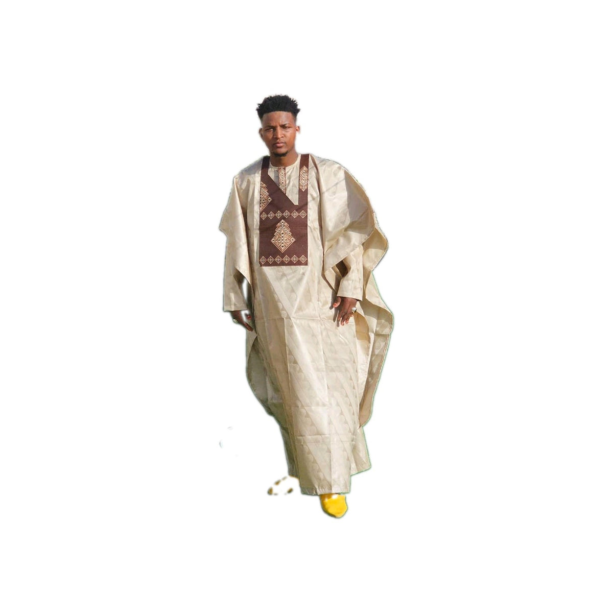 Men Riche Bazin Traditional Clothing Three Piece Suit