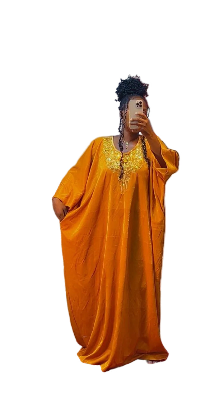 African Boubou Long Dress Women Abaya Kaftan Dubai