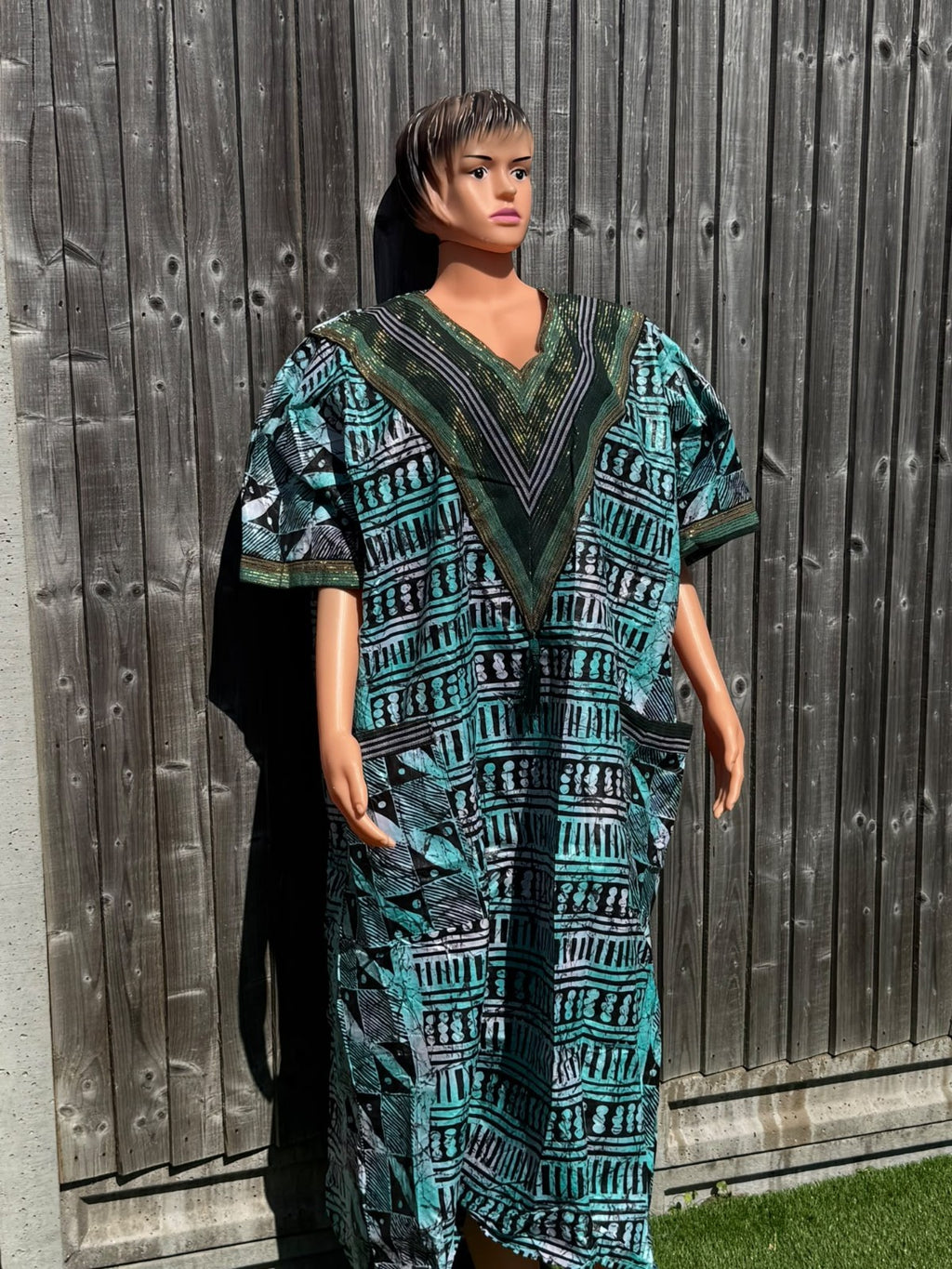 Kampala Long Dresses with Aso Oke African Dresses