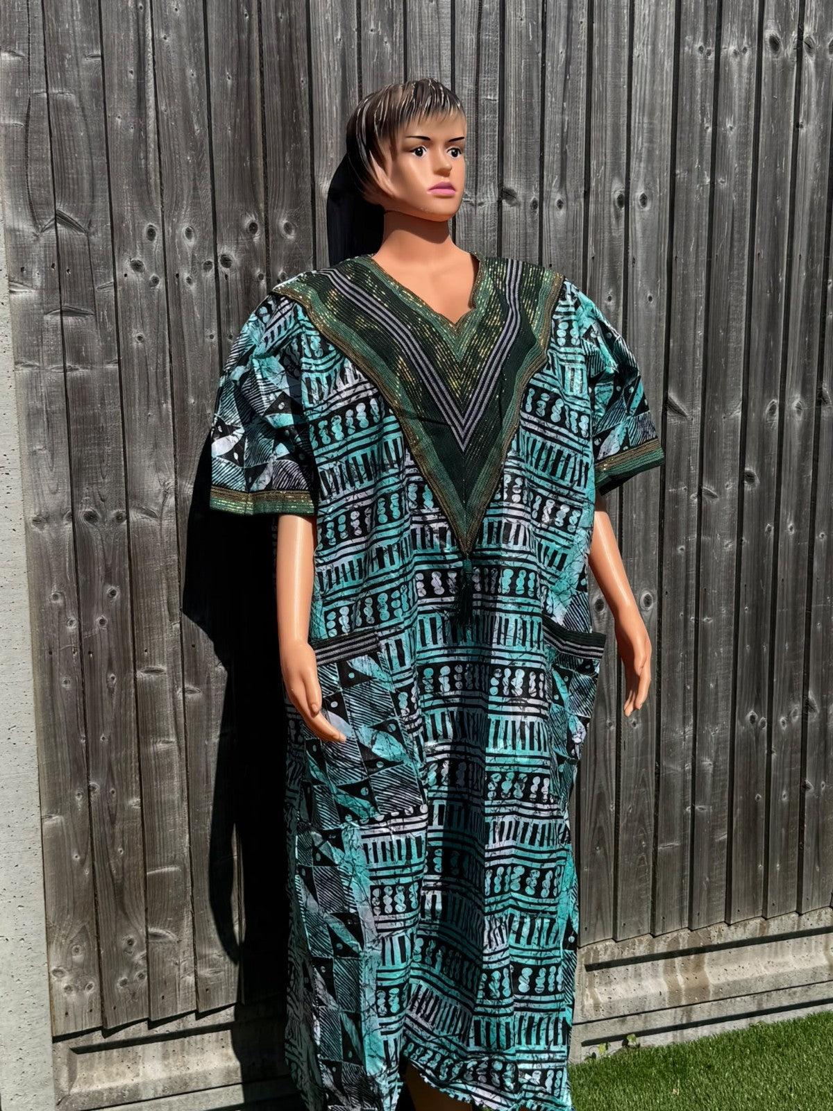 Kampala Long Dresses with Aso Oke African Dresses