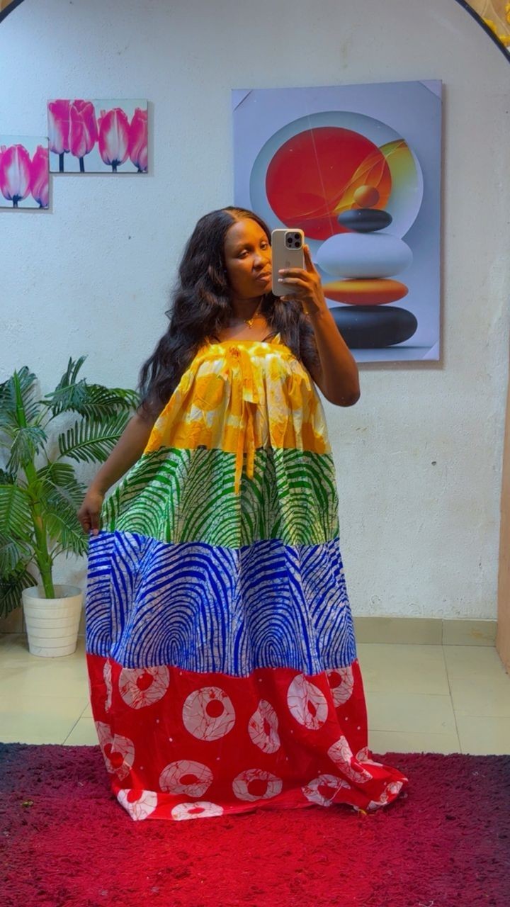 Ankara African Wax Fabric Dress