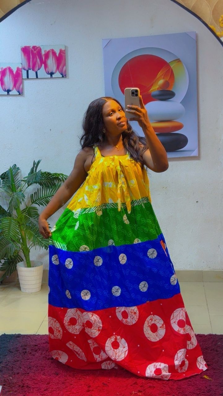 Ankara African Wax Fabric Dress