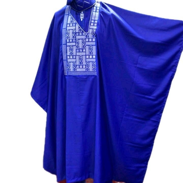 Men Traditional 3 Piece Nigerian Nigerian Agbada Style Embroidered size XL- 4XL 