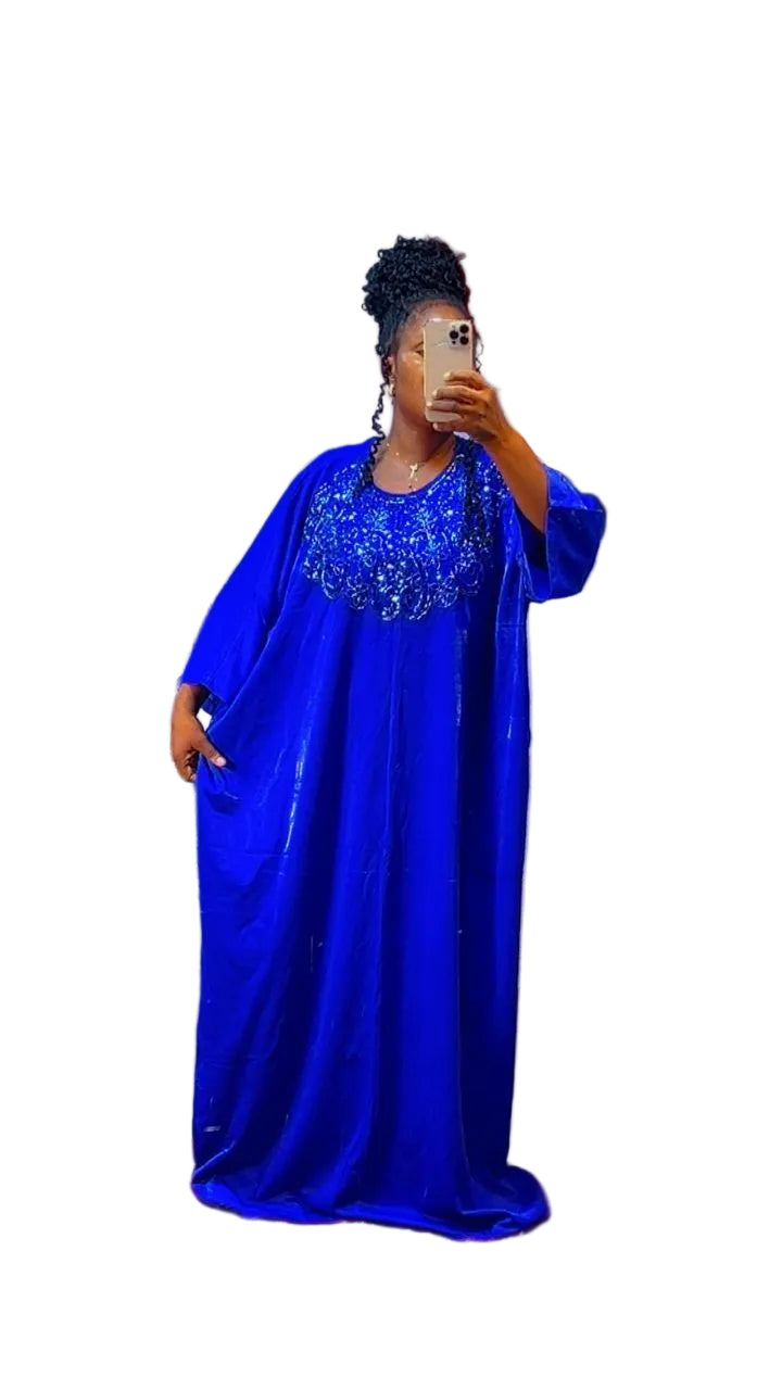 African Boubou Long Dress Women Abaya Kaftan Dubai