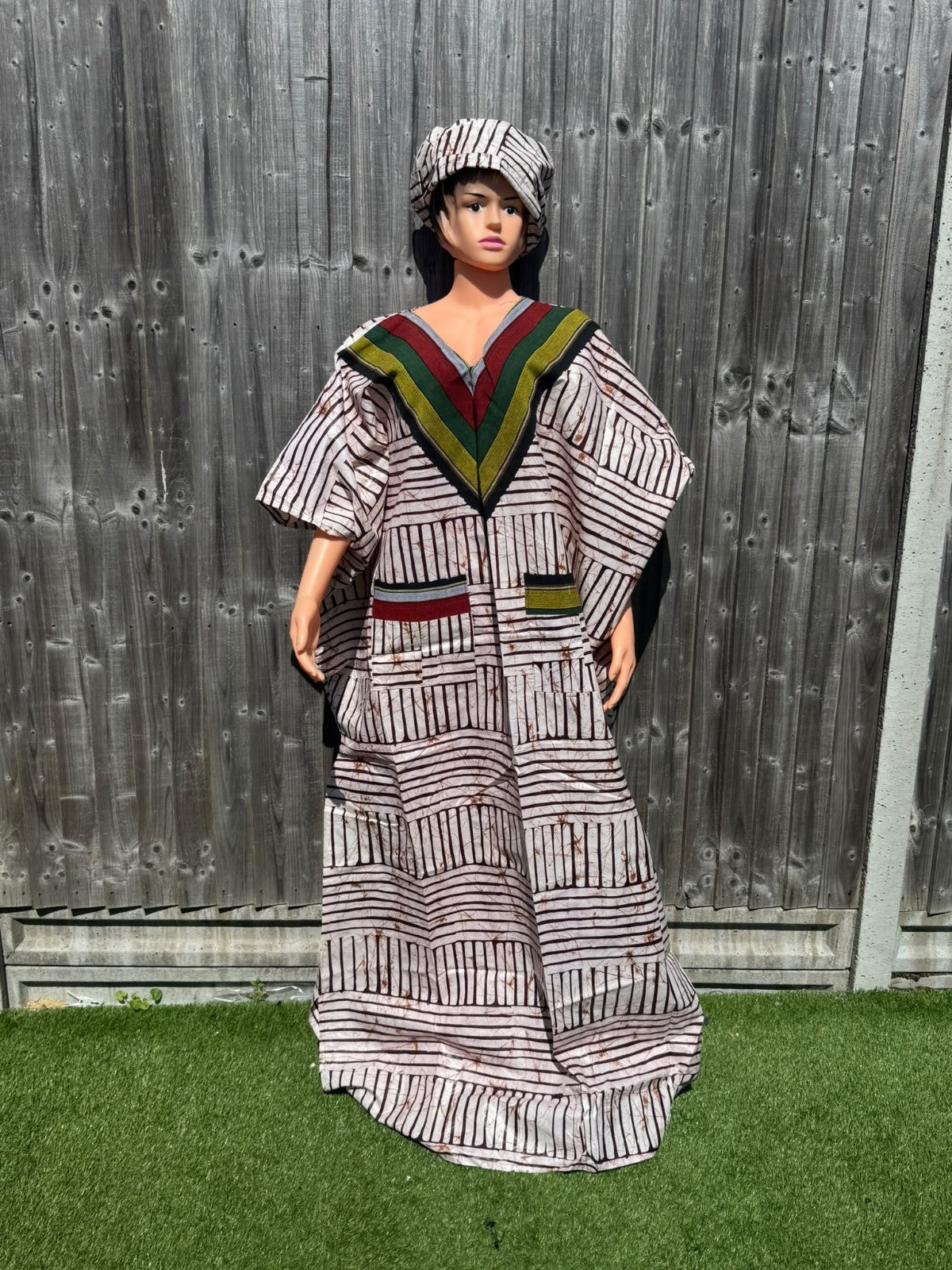 Kampala Long Dresses with Aso Oke African Dresses