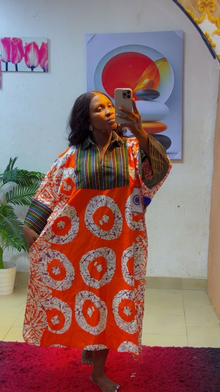 Ankara With Aso Oke Short Dresses Free Size 16-22