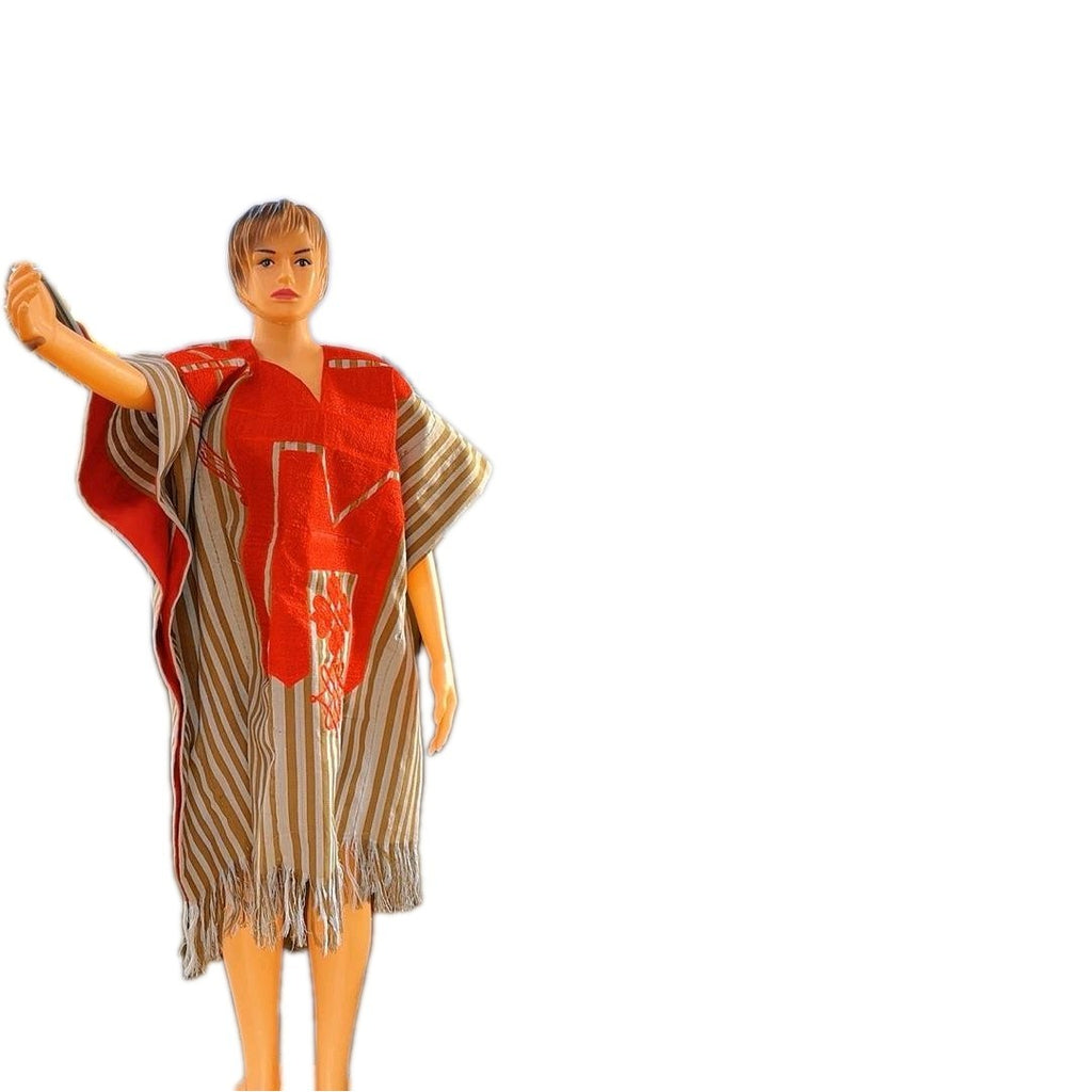 Women Aso Oke Short Dresses with Fringe African Party Dress