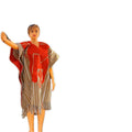 Women Aso Oke Short Dresses with Fringe African Party Dress