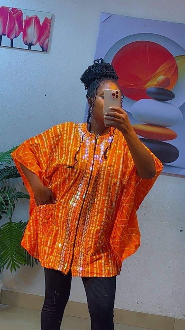 Ankara Tops With Fully Body Stones Size 10-16