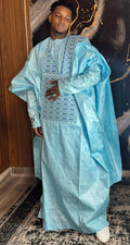 African Clothing For Men Traditional Bazin Riche Embroidery Design Top Long