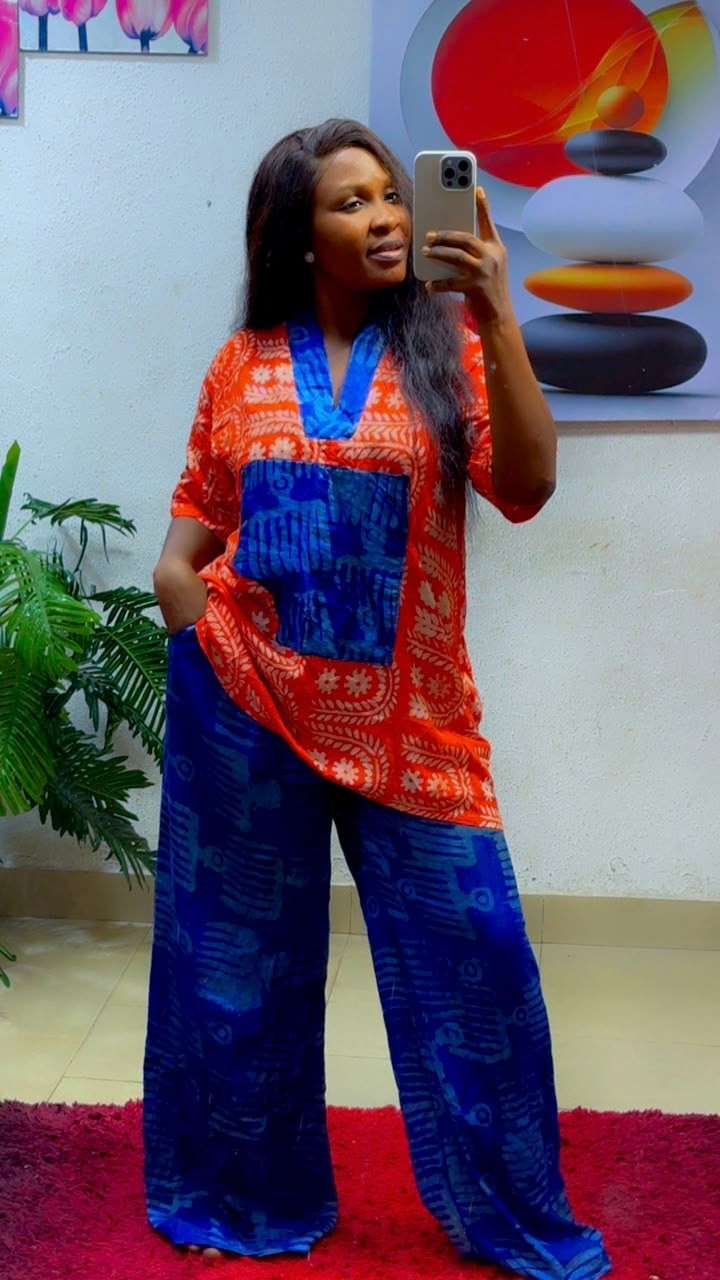 Adire Two-piece Set Size 10-16