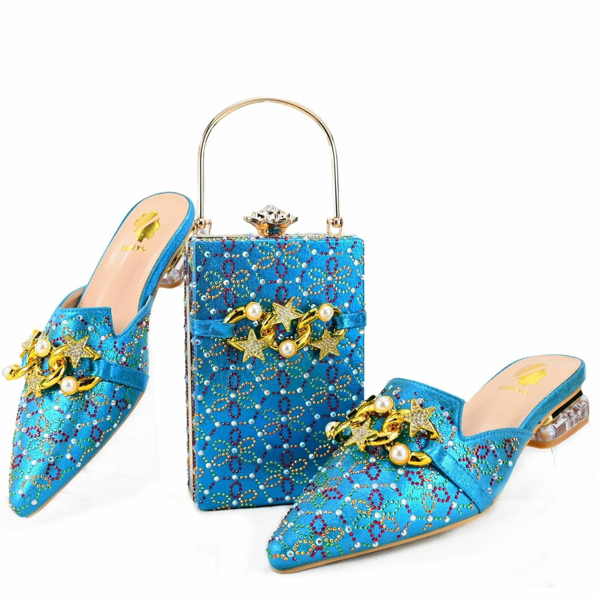 doershow Lastest Italian Design Fashion Style Ladies Shoes with Matching Bag Set 2024 Nigerian Shoes and Bag Set HAE1-5