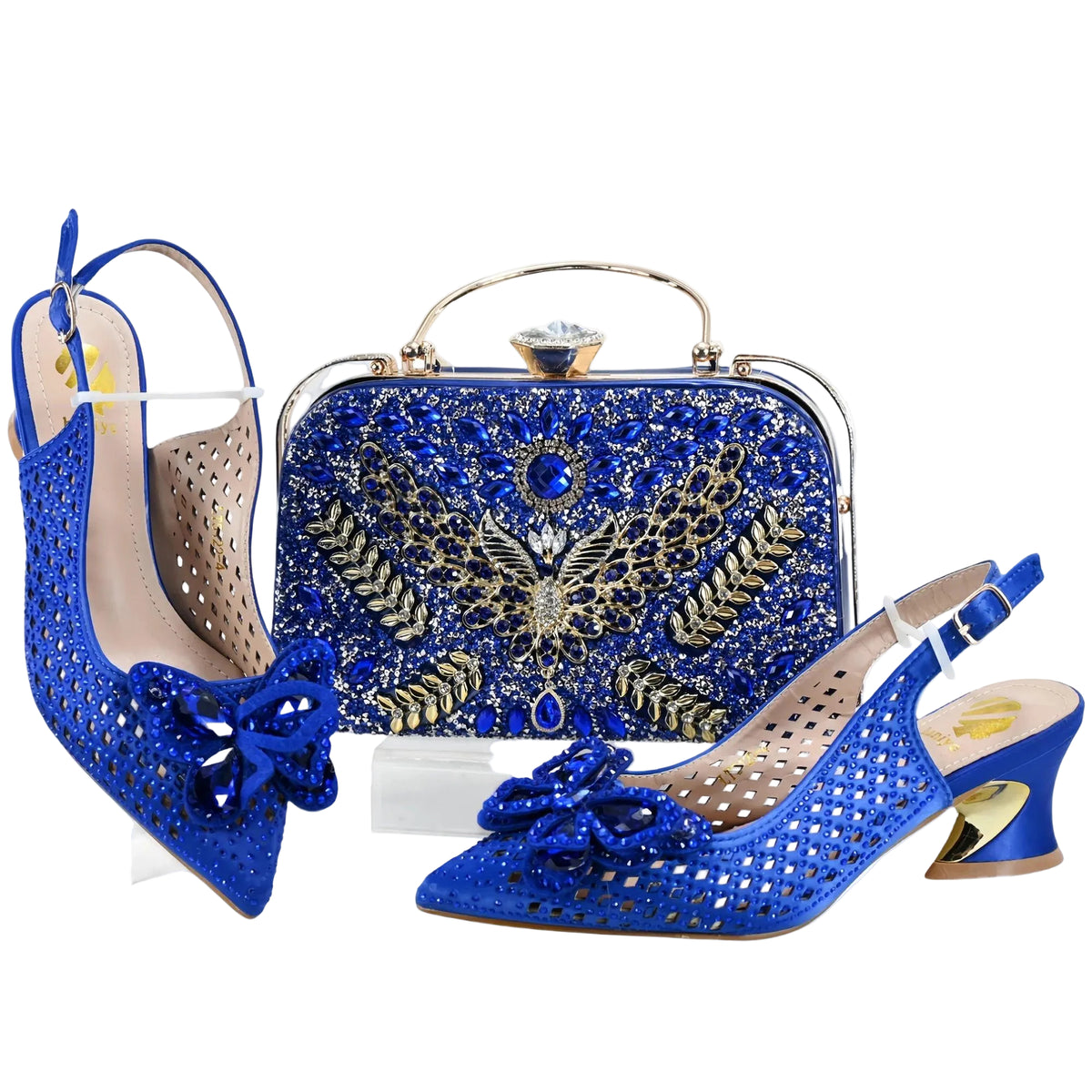 High Quality Winter New Arrivals Specials Design Italian Shoes and Bag Set in Wine Color Low Heels Comfortable For Wedding