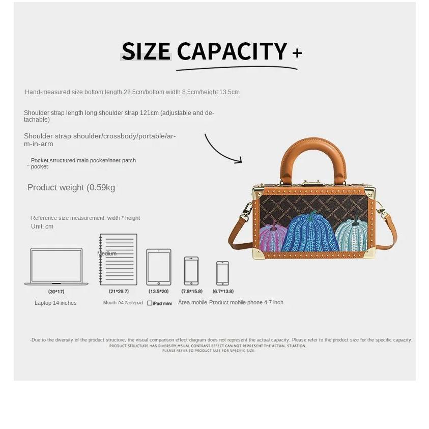 Genuine Leather Women Handbags Evening Bag Top Handle Satchel Crossbody Bag Small Hard Purse Pumpkin Box Bags
