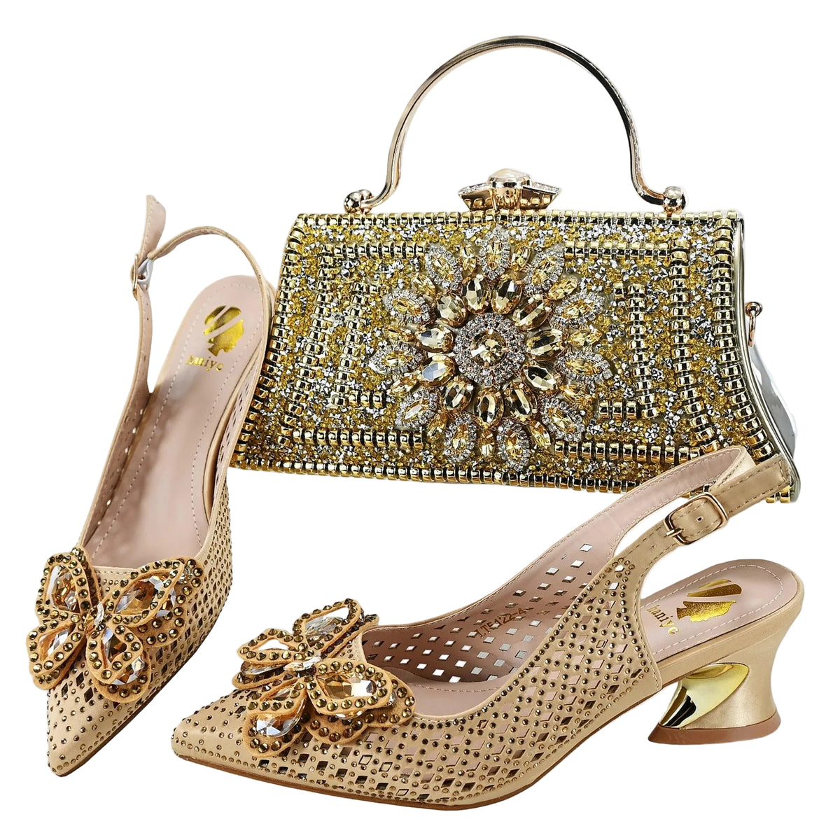 High Quality Winter New Arrivals Specials Design Italian Shoes and Bag Set in Wine Color Low Heels Comfortable For Wedding