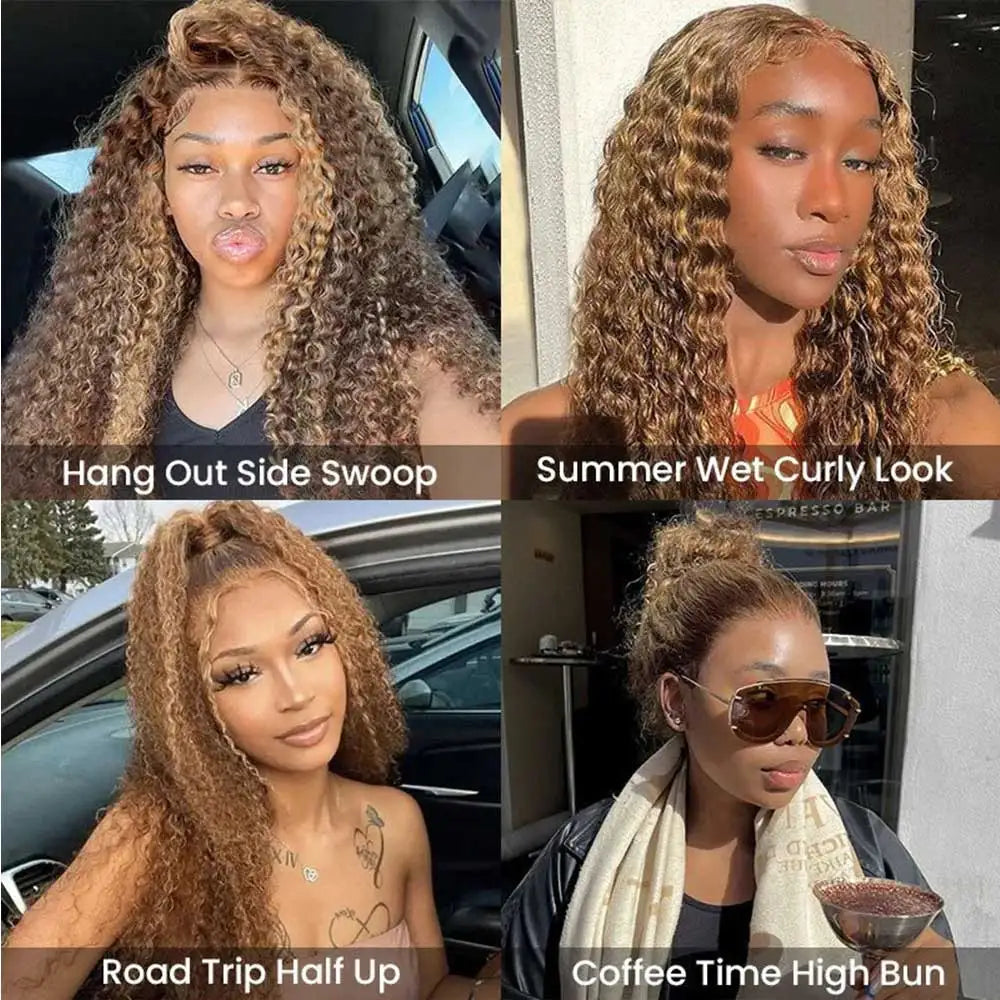 Invisi Strap 360 Full Hd Lace Frontal Wig 250 Density Chocolate Brown 30 Inch Deep Wave Lace Front Wig Glueless Wig Human Hair