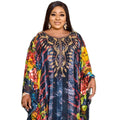 African mothers' large-swing dress quality chiffon fabric luxury artificial stone cannon bead decoration with black elastic vest