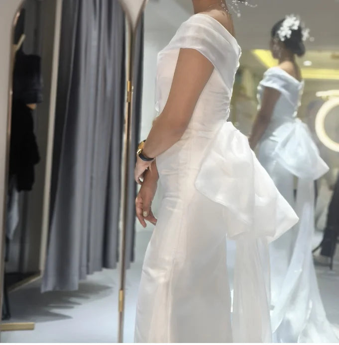 S0008Y    High -quality Hot Sales  Detachable  for Civil  Elegant Sexy Elegant Plus Size Wedding Dress