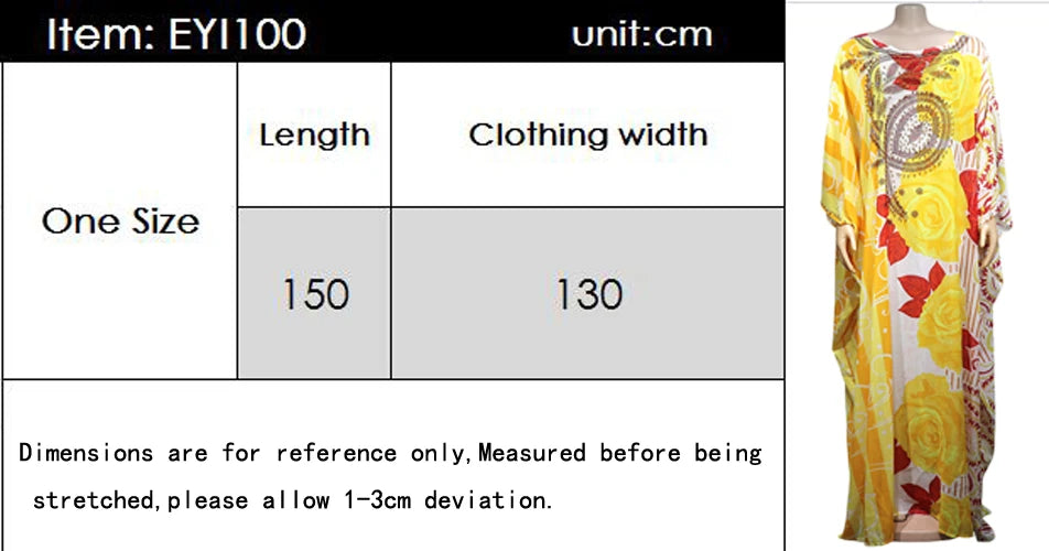 African Dashiki Women Loose Maxi Dress Diamonds Beads Abaya Dubai Kaftan Moroccan Gown Muslim Traditional Clothing Nigeria Robe