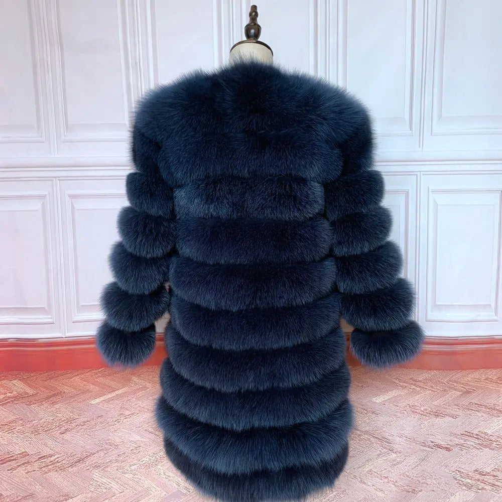 NEW style  4in1 real fur coats Women Natural Real Fur Jackets Vest Winter Outerwear Women fox fur coat high quality fur Clothes