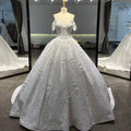 Jancember WM24 Beautiful Tank Beading Puffy Bridal Women's Wedding Gowns Dresses