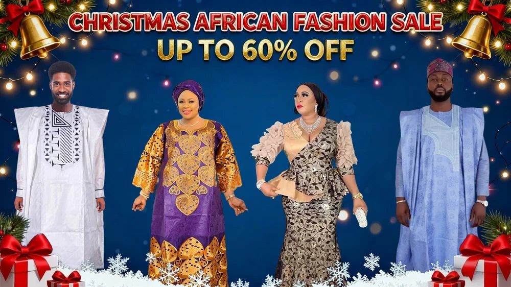 H&D African Women Plus Size Clothes New Arrival V-Neck Batwing Sleeve Embroidered Ruched Irregular Dress Wedding Gown Bubu Robe