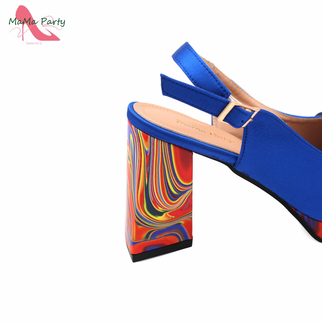 2024 Appliques Specials Italian Design Nigerian Women Shoes Matching Bag Set in Green Color INS Hot Sale Sandals