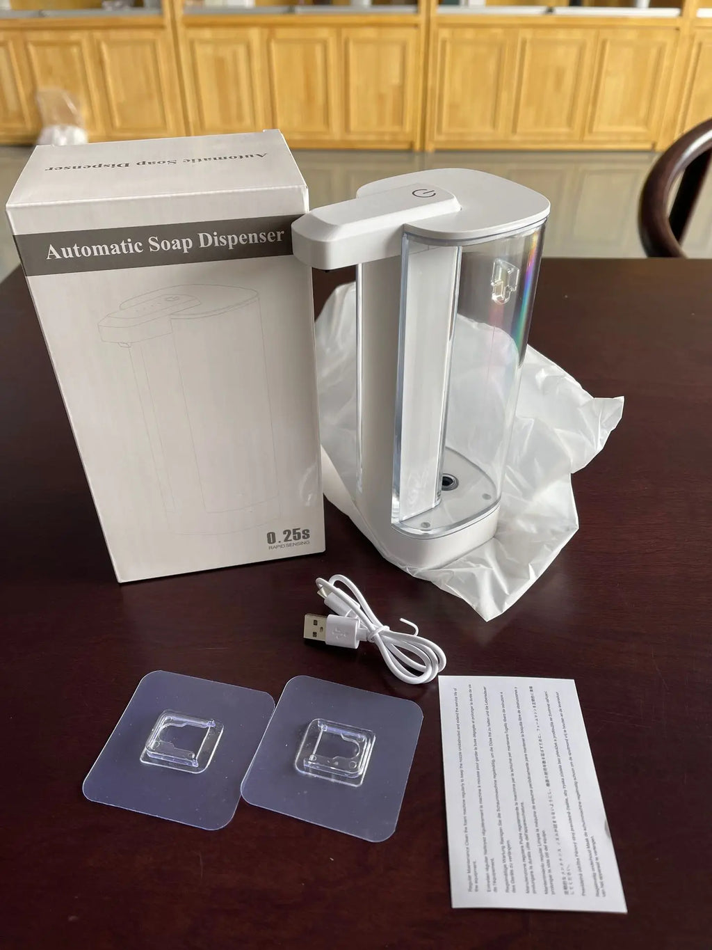 500ML Touchless Transparent Bottle IPX5 Waterproof USB Rechargeable New Electric Infrared Automatic Sensor Liquid Soap Dispenser