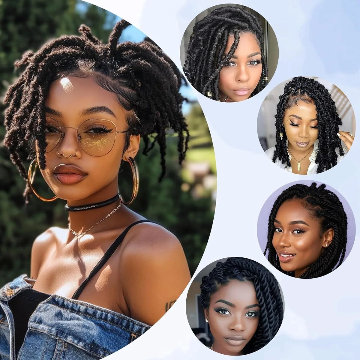 10-18Inch 4C Afro Kinky Bulk Human Hair Extensions No Weft 30 or 50g/Pack Brazilian Remy Bulk for Locs Micro Twist Braiding Hair