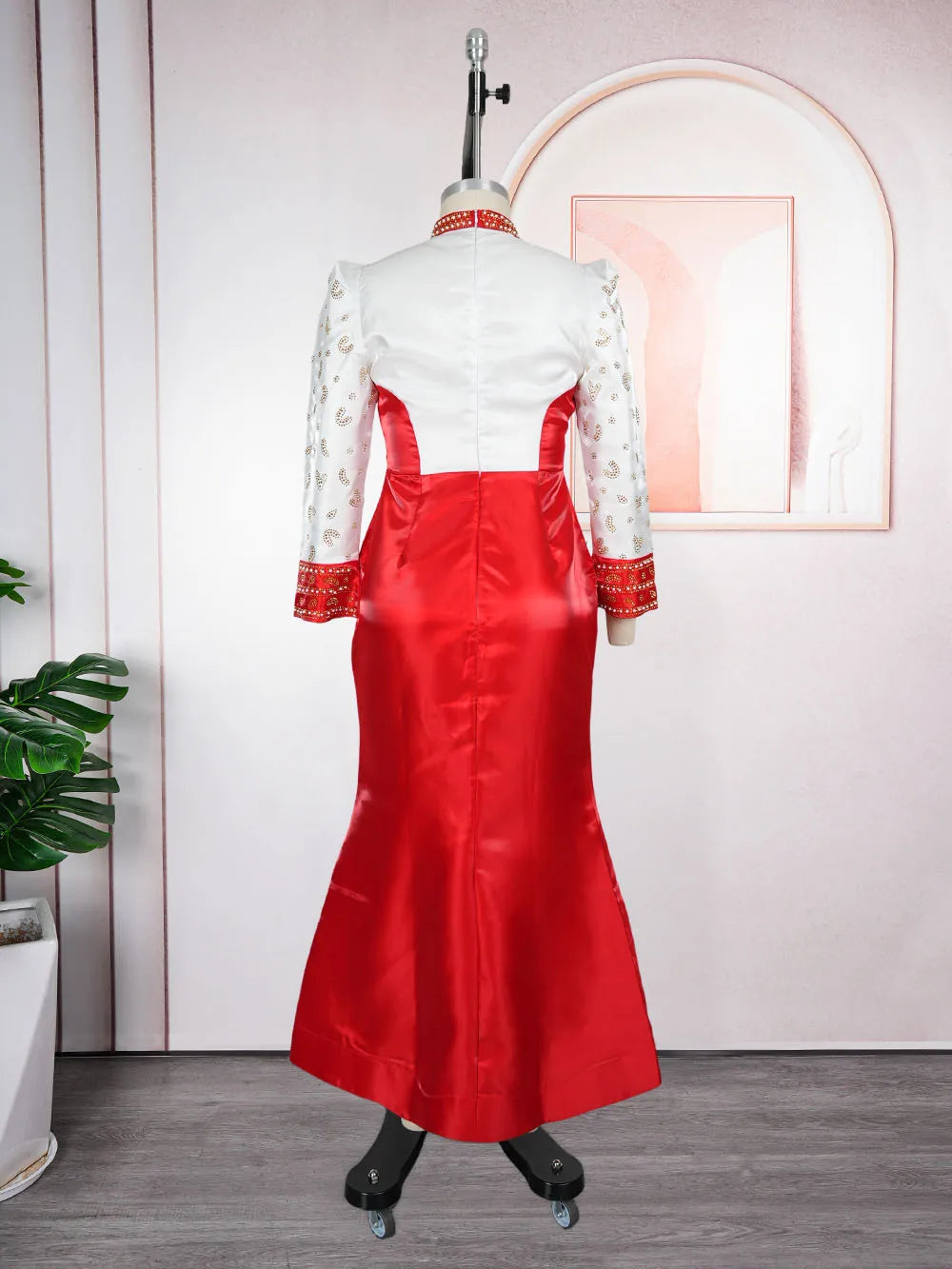 Plus Size Evening Dresses for Women African Luxury Gown Elegant Turkey Muslim Wedding Party Long Dress Ankara Ladies Clothing