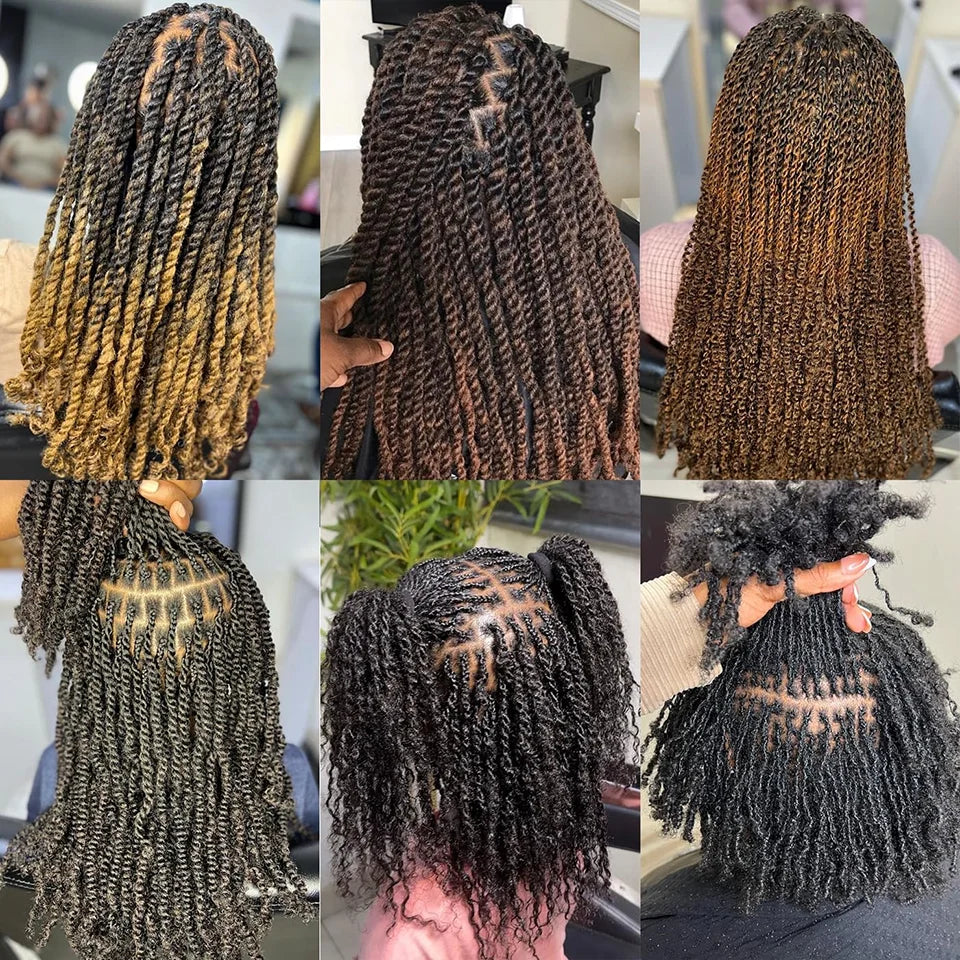 Afro Kinky Bulk QVR Human Hair For Mini Twist Braiding Loc Extensions & Crochet afro Kinky Curly bulk Hair For Dreadlocks 50g