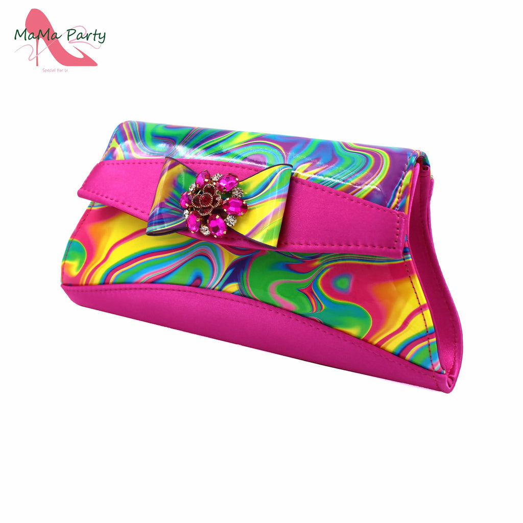 2024 Appliques Specials Italian Design Nigerian Women Shoes Matching Bag Set in Green Color INS Hot Sale Sandals