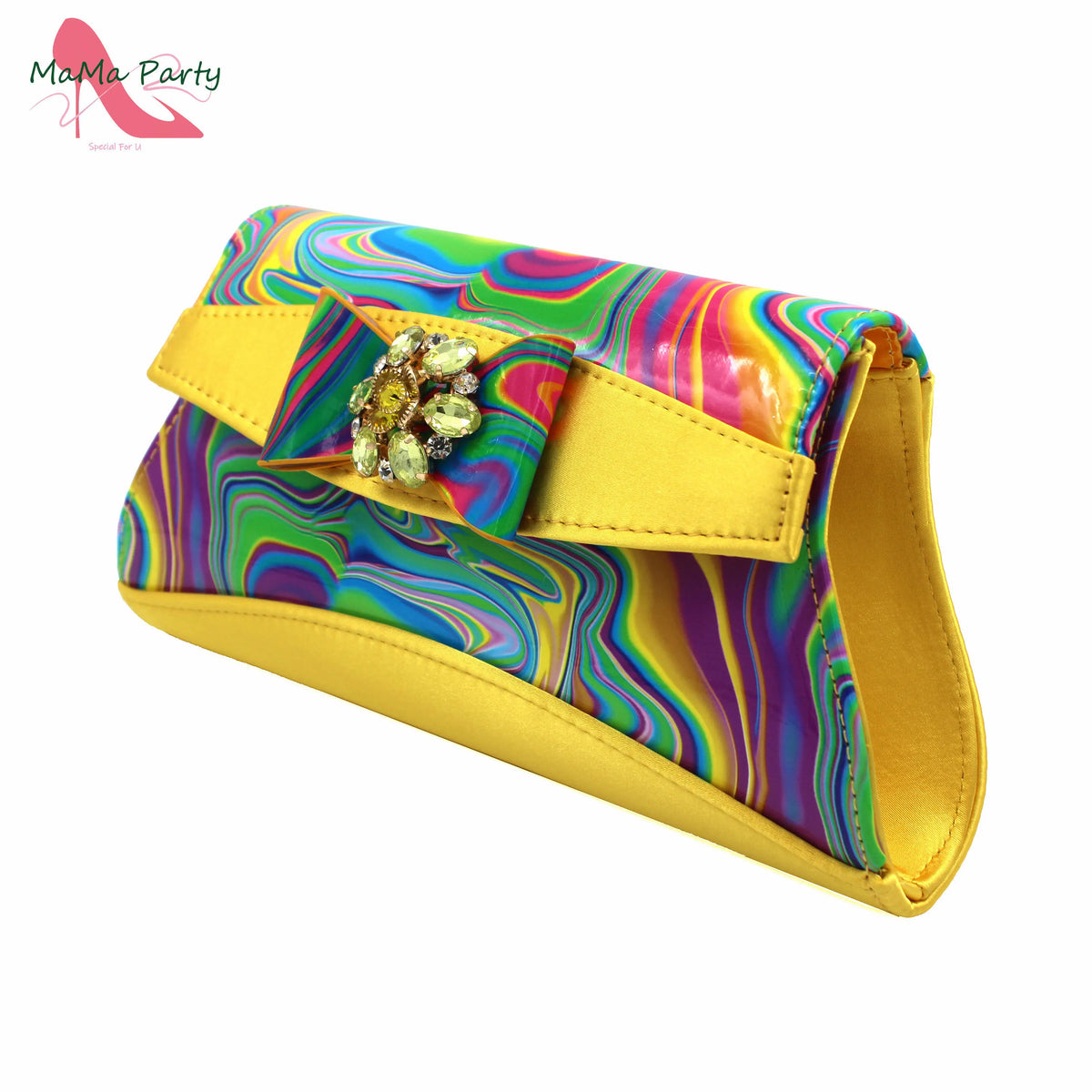 2024 Appliques Specials Italian Design Nigerian Women Shoes Matching Bag Set in Green Color INS Hot Sale Sandals
