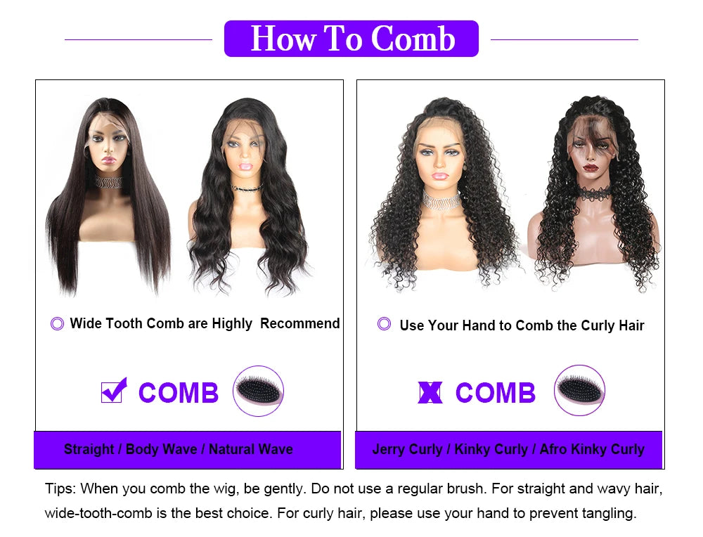 300 400 Density Bouncy Curly Glueless Color Wigs 13×6 HD Transparent Lace Wigs 10-18 Inch Brazilian Virgin Remy Human Hair Wigs