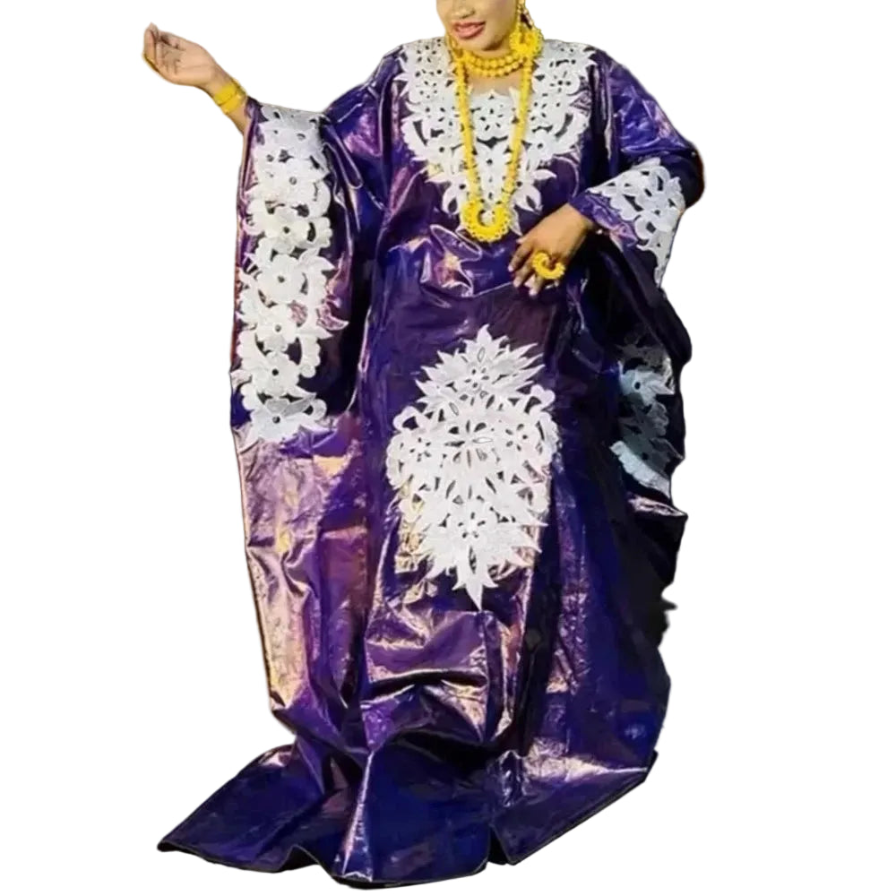 African dresses for woman Kaftan Dress Embroidery Bazin Riche Wedding Party Djellaba Plus Size Church Gown Turkey Dress
