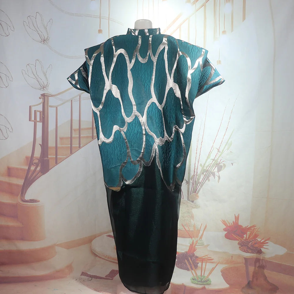Elegance party dresses Two-piece set turkey woman dresses African woman boubou