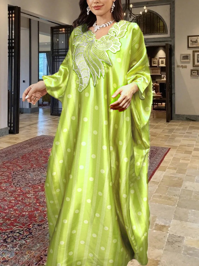Plus Size Abayas for Women Dubai African Muslim Fashion Caftan Marocain Evening Party Dresses Boubou Djellaba Femme Outfits