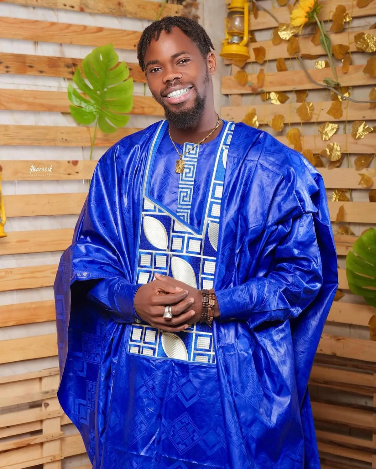 African Clothes For Man Bazin Riche Embroidery Design Top Long Sleeve
