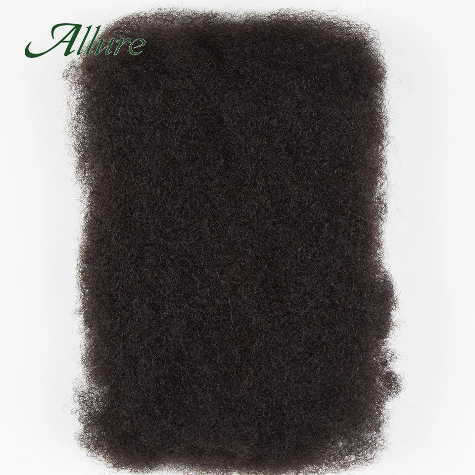 Afro Kinky Bulk QVR Human Hair For Mini Twist Braiding Loc Extensions & Crochet afro Kinky Curly bulk Hair For Dreadlocks 50g