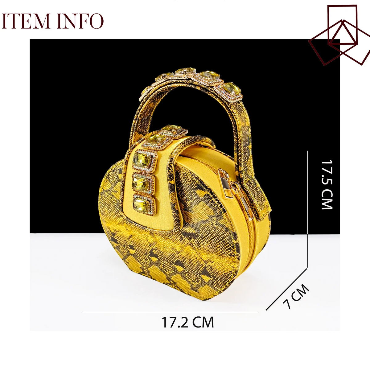 Queena Yan New Luxurious Italian Women's Party Shoes&Bag Set Elegant Golden Rhinestone  Sandals with Peep Toe High Heels Wedding