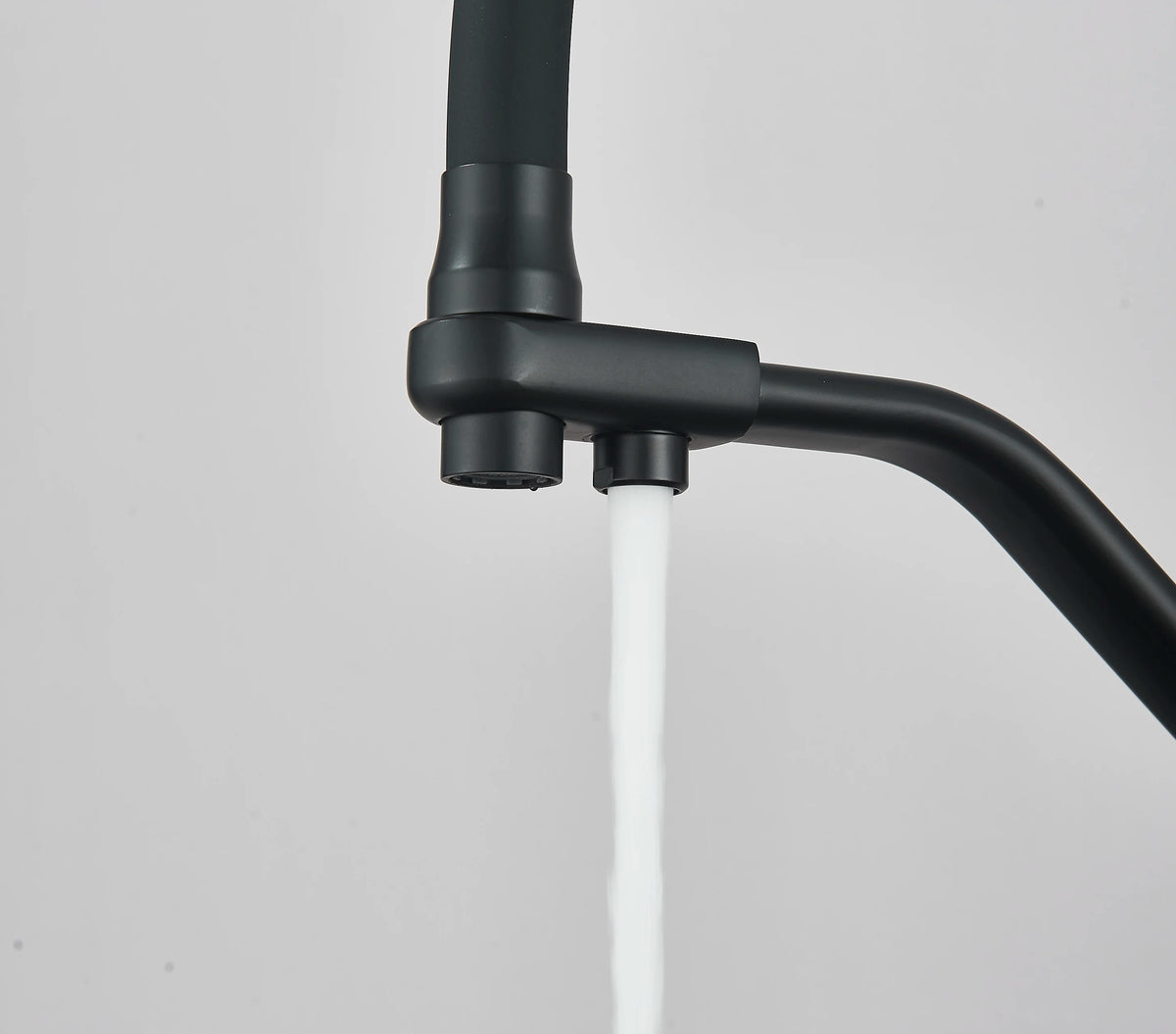 Matte Black 304 Stainless Steel kitchen Sinks Cold And Hot Water Mixer With Soap Dispenser And Cup Disher